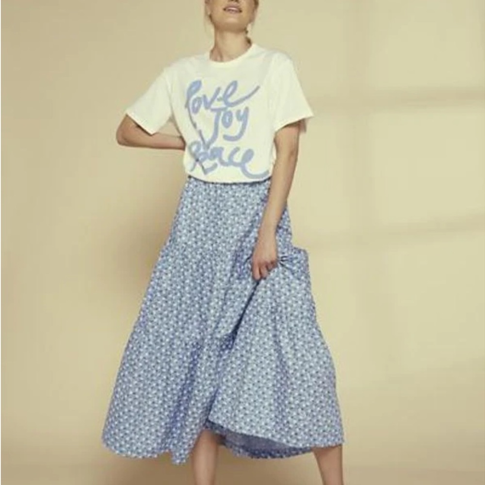 NWT People Tree Peace Love Joy Tee - Picture 3 of 3
